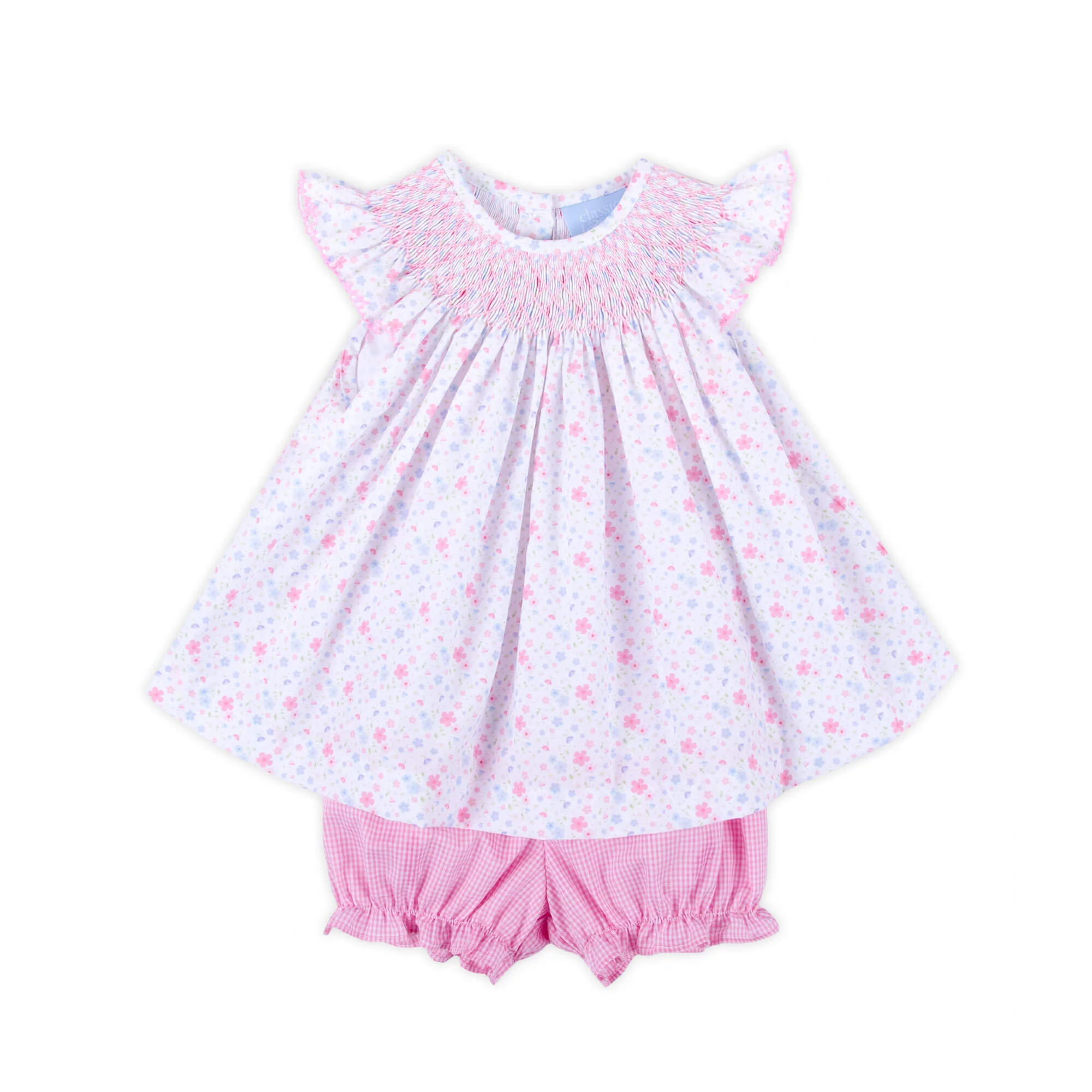 Flower Garden Smocked Bloomer Set