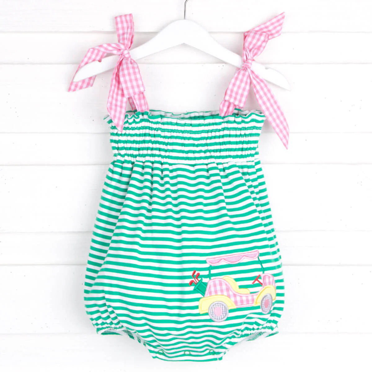 Green Stripe Golf Tie Strap Bubble - Image 2