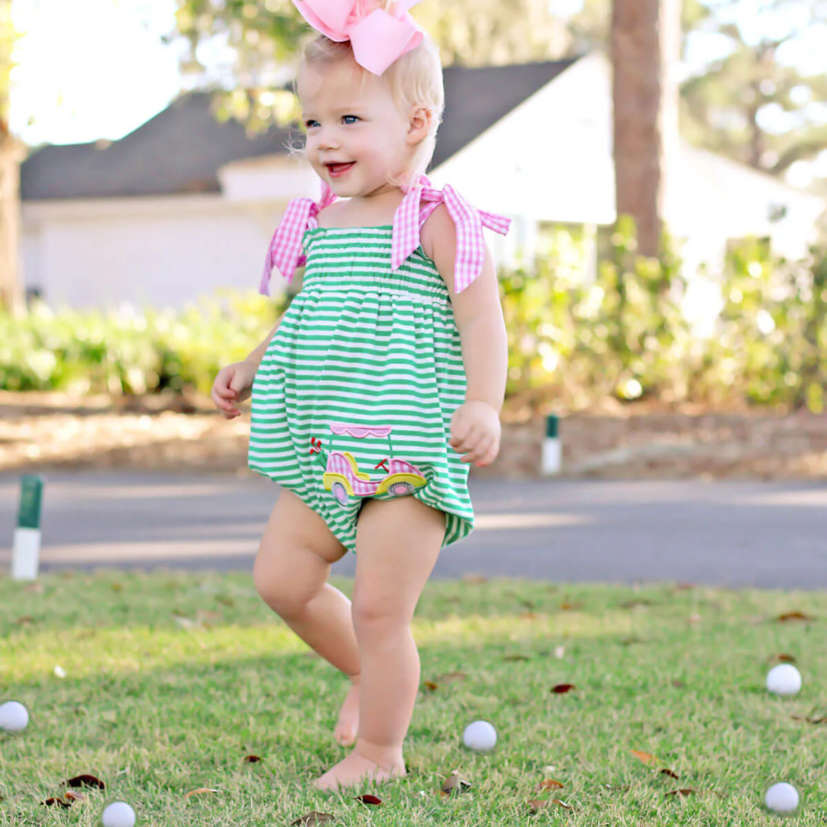 Green Stripe Golf Tie Strap Bubble - Image 5
