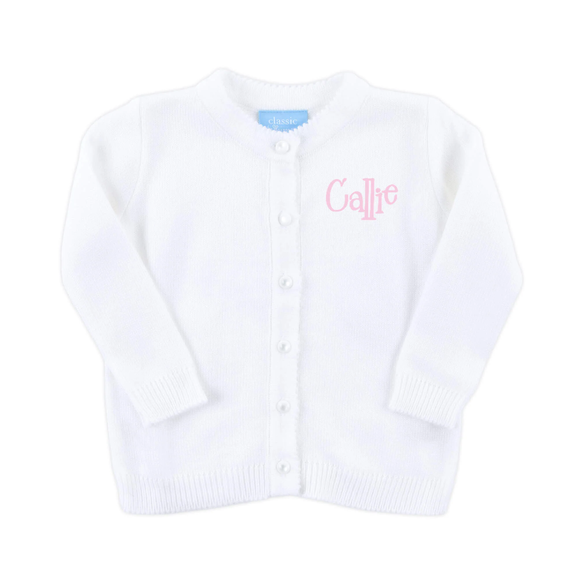 White Button Up Sweater - Image 2